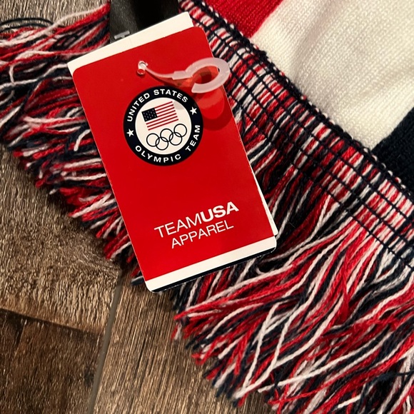 Team USA Jacquard Scarf - Red/White/Blue Olympics Brand New RWB - Picture 3 of 4